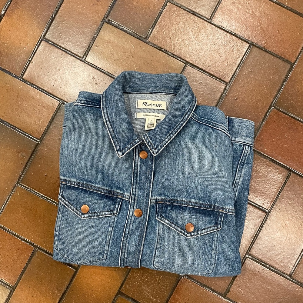 Madewell Blue Denim Jacket - Oversized Trucker